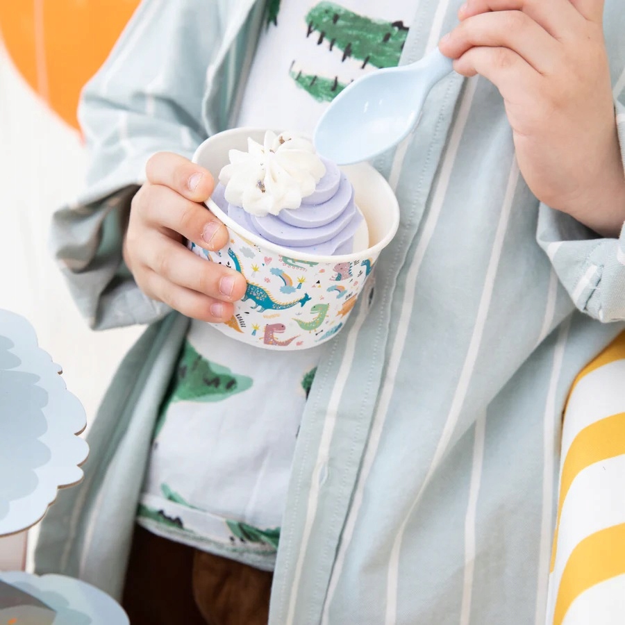 Kubek Kubki na lody Dinozaury 6 sztuk Urodziny Marka PartyPal