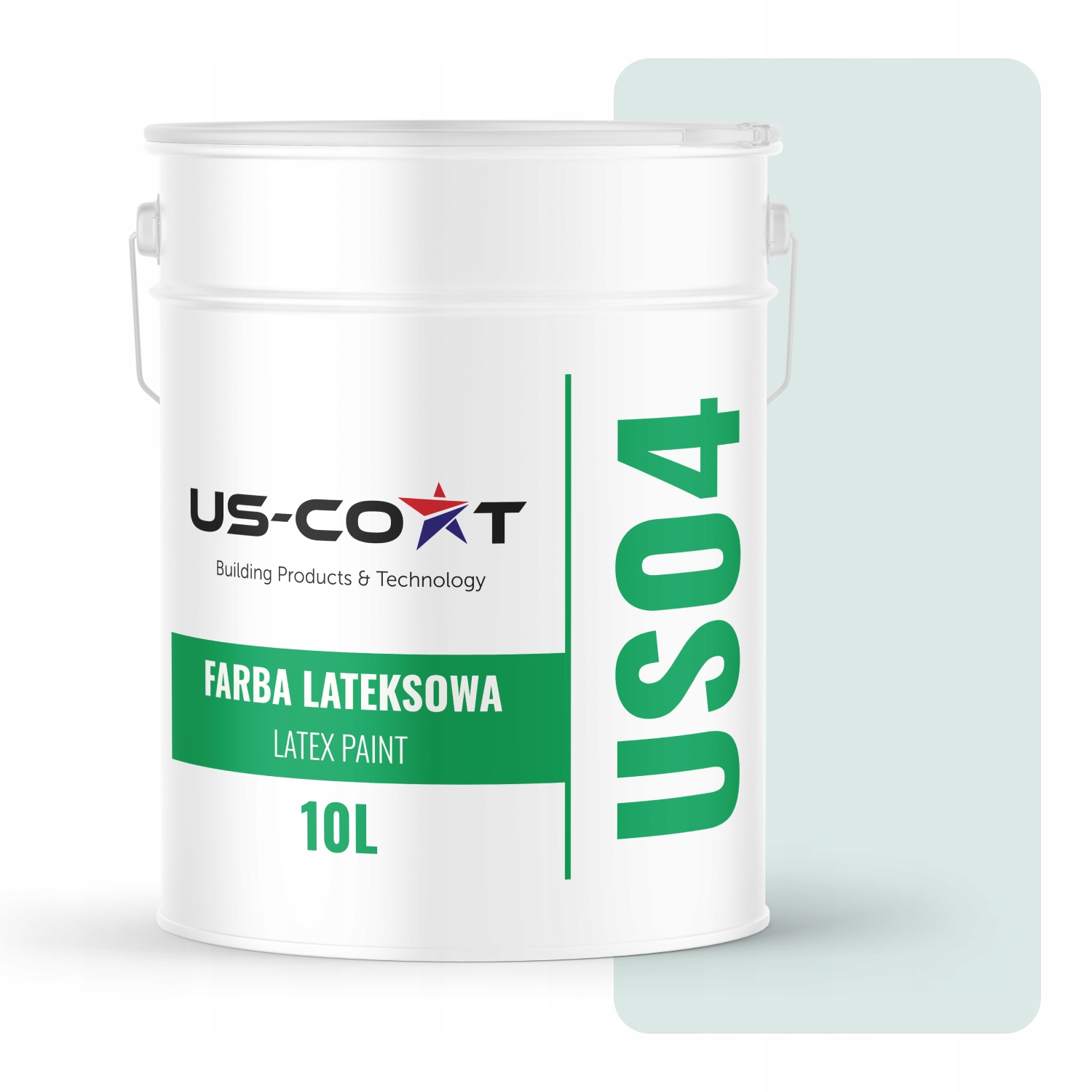 Barva Bílá Zlomená Do Tyrkysové Barvy H1576 10L Mat Na Stropní Stěnu