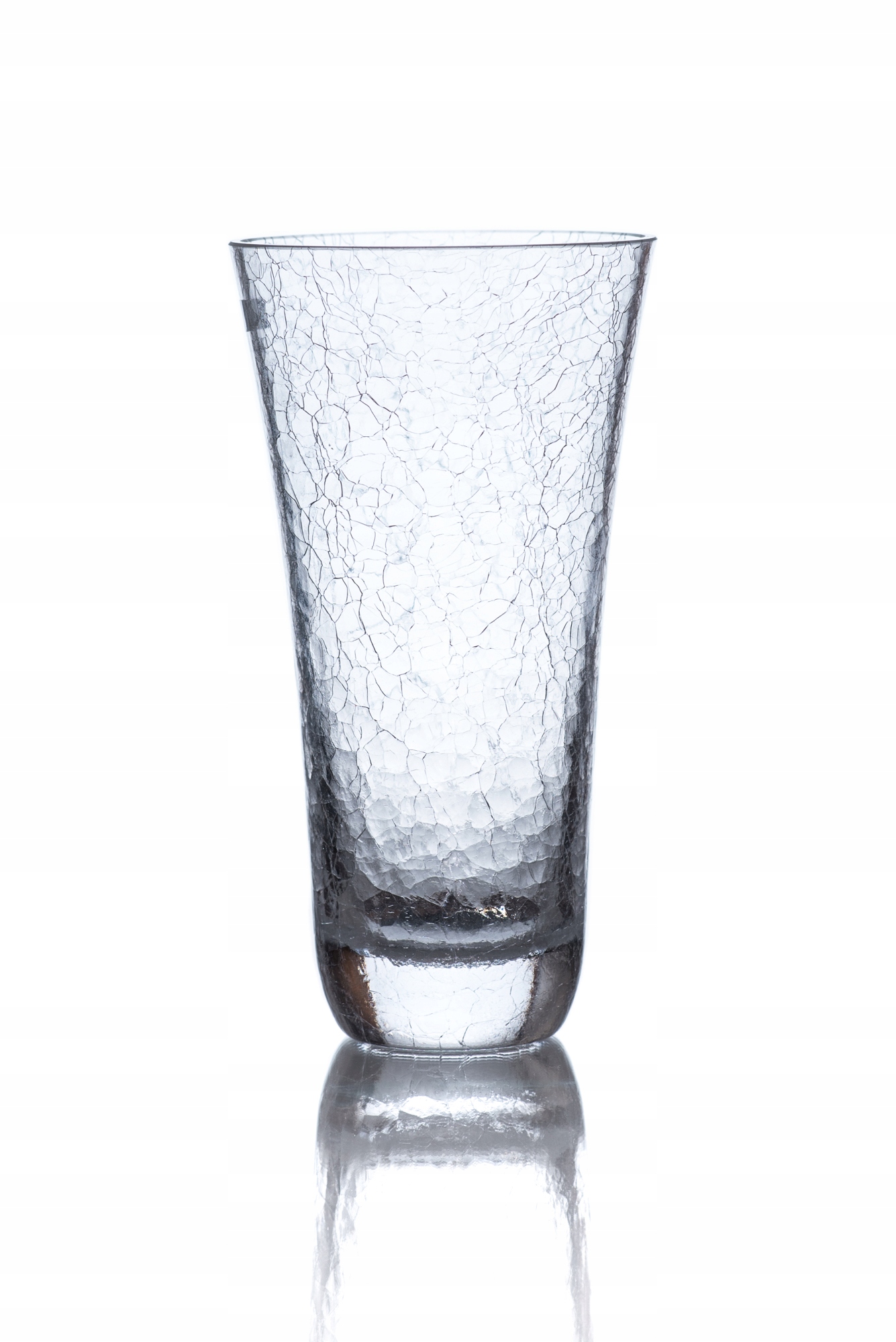 

Wazon Szklany Krosno Handmade Zdobiony Crackle