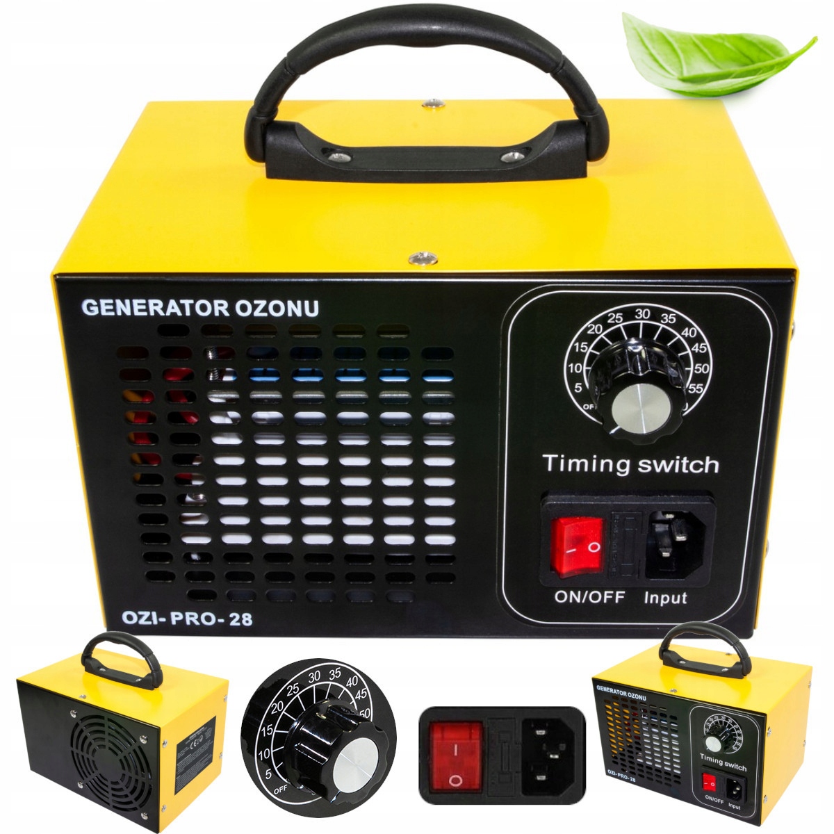 GENERATOR OZONU OZONATOR 28000 MG/H 120W OCZYSZCZACZ DO POWIETRZA TIMER Marka Stator
