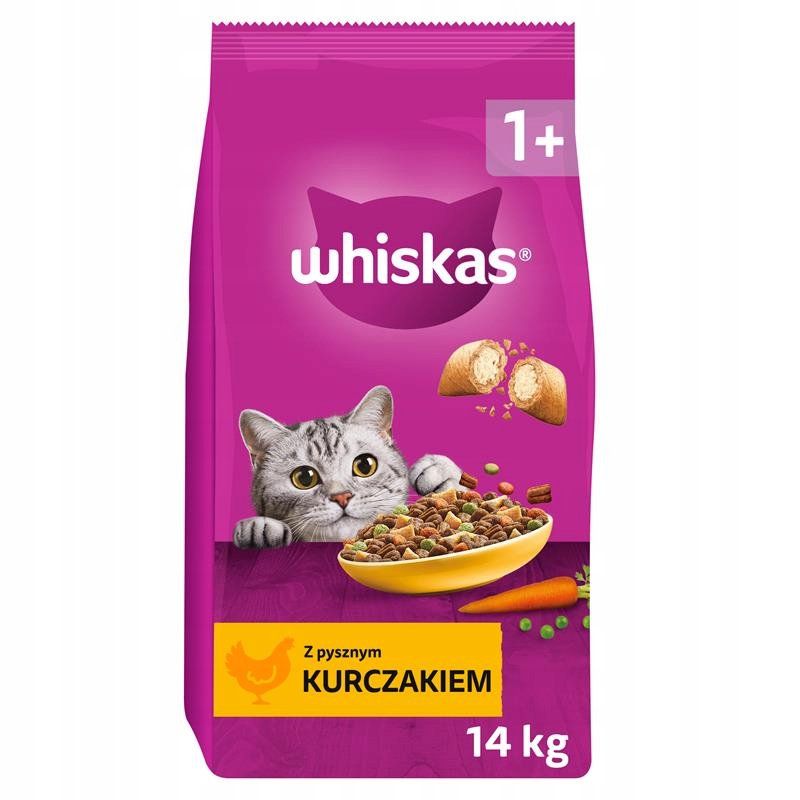 Whiskas sucha karma dla kota z kurczakiem 14 kg
