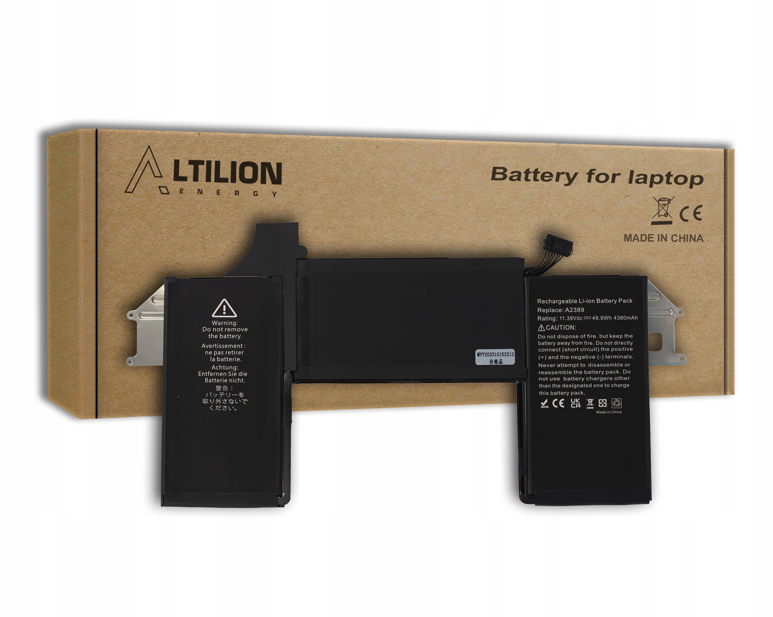Baterie Altilion Energy A2389 je kompatibilní s Apple