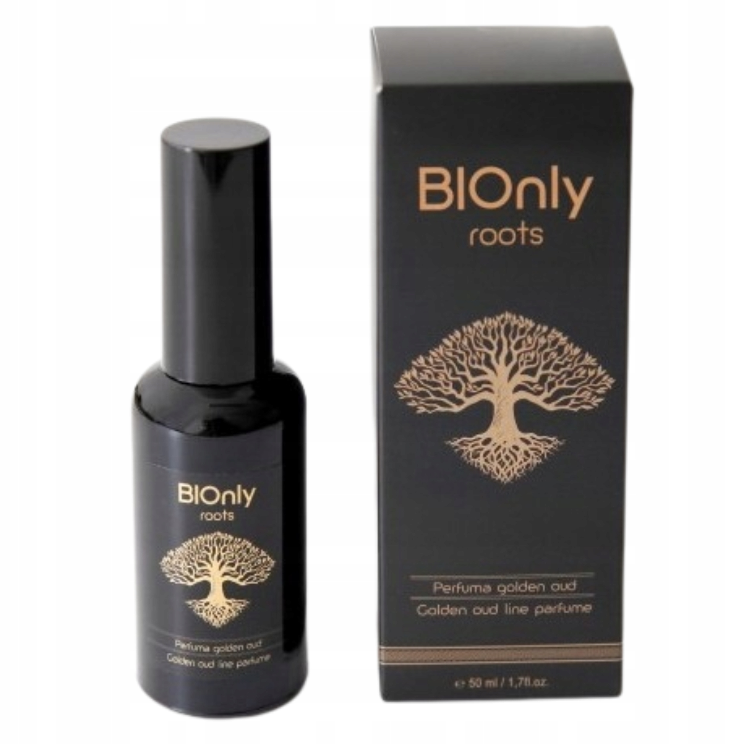 Parfém pánské parfum de homme BIOnly Roots agar wood & golden oud 50 ml