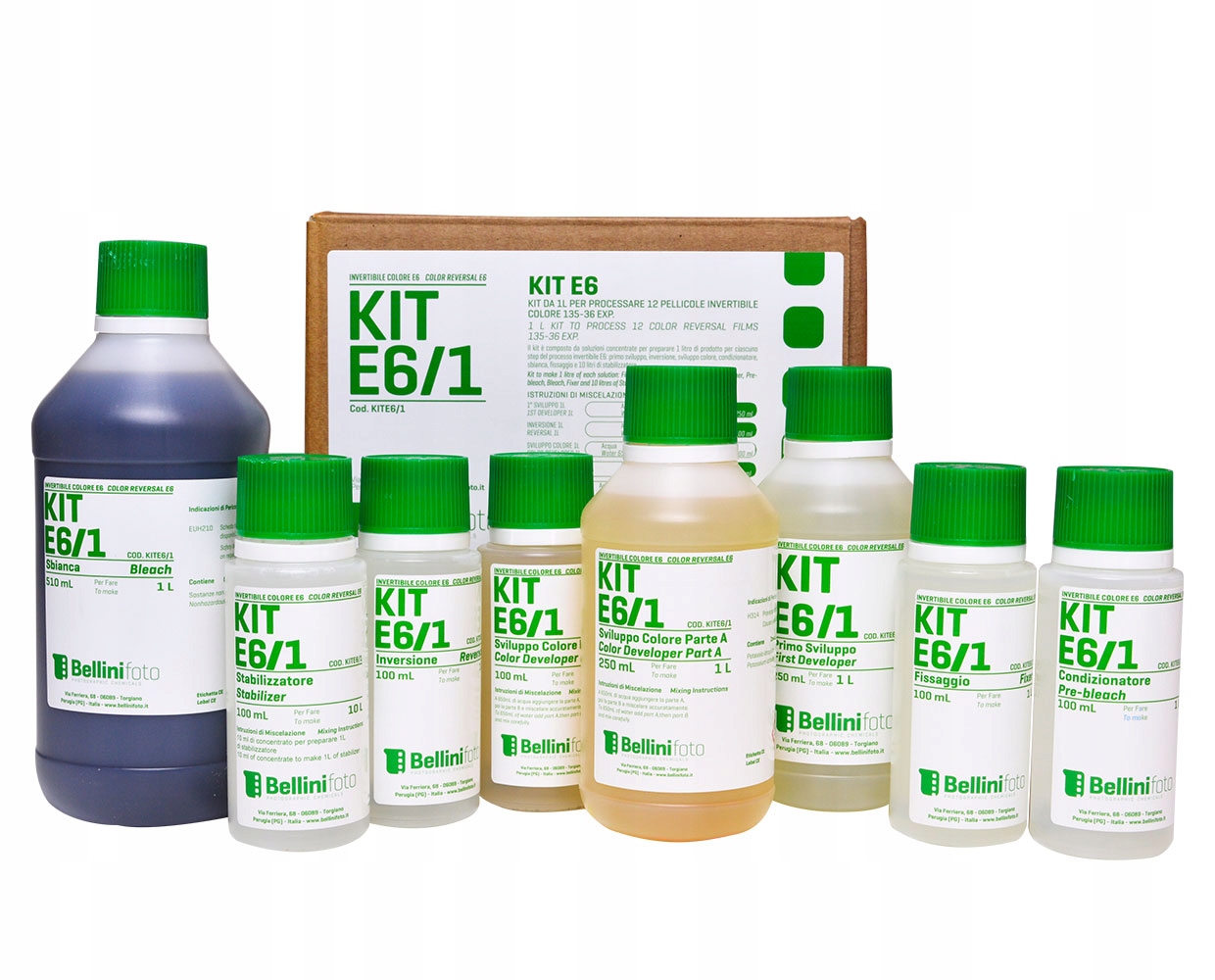 Zestaw do wołania slajdów Bellini E6 na 1 l