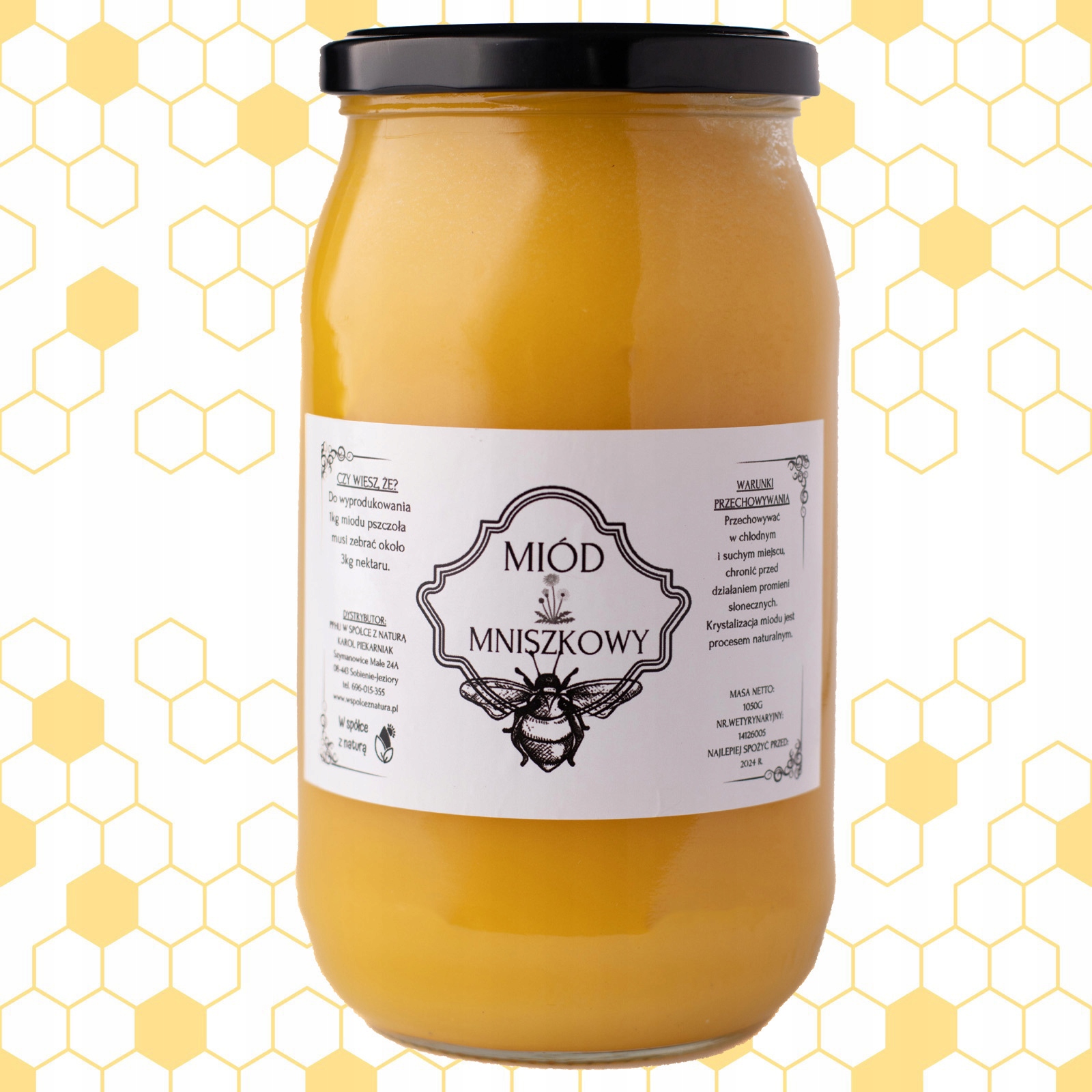 

Miód Mniszkowy 100% Naturalny 1kg Polska Pasieka