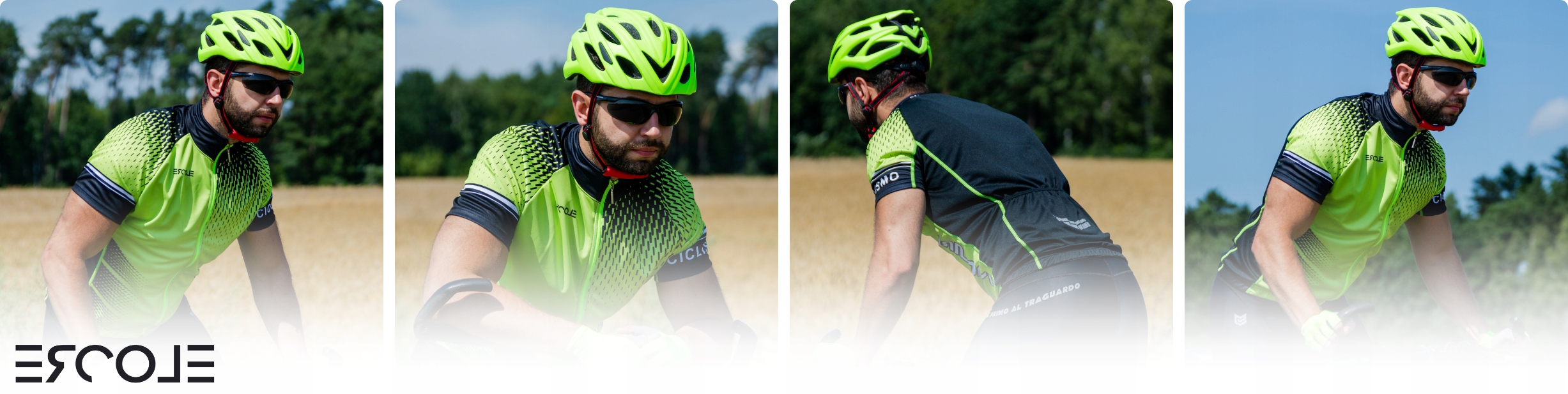 Przewiewna KOSZULKA ROWEROWA bluzka na rower męska damska neonowa ODBLASK M Kolor dodatkowy czarny