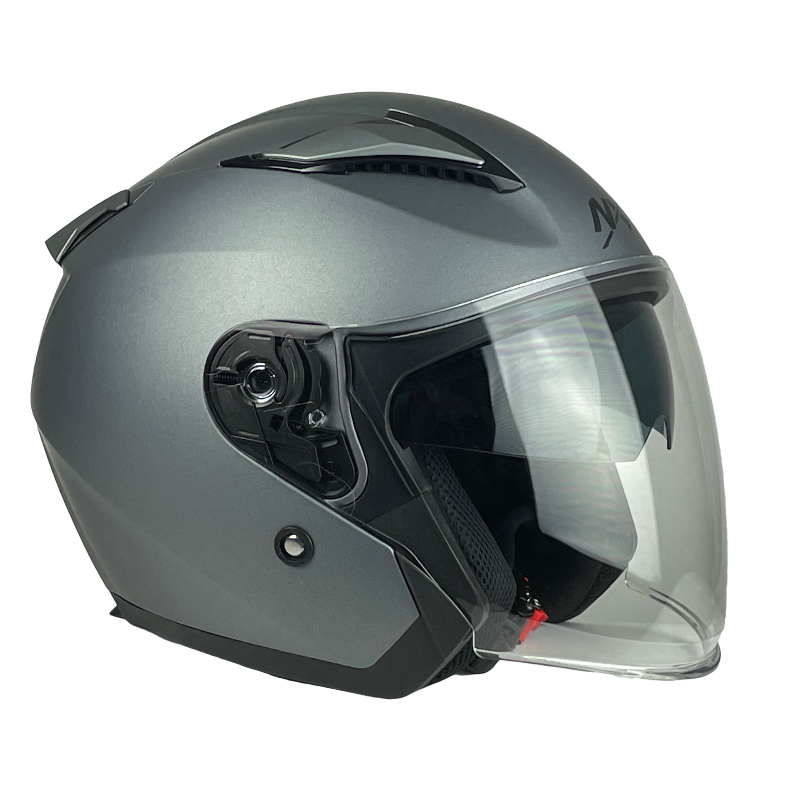 KASK MOTOCYKLOWY NX CITY OTWARTY ECER 22.06 MOTOCYKL SKUTER Z BLENDĄ r. XXL Rodzaj lakieru matowy