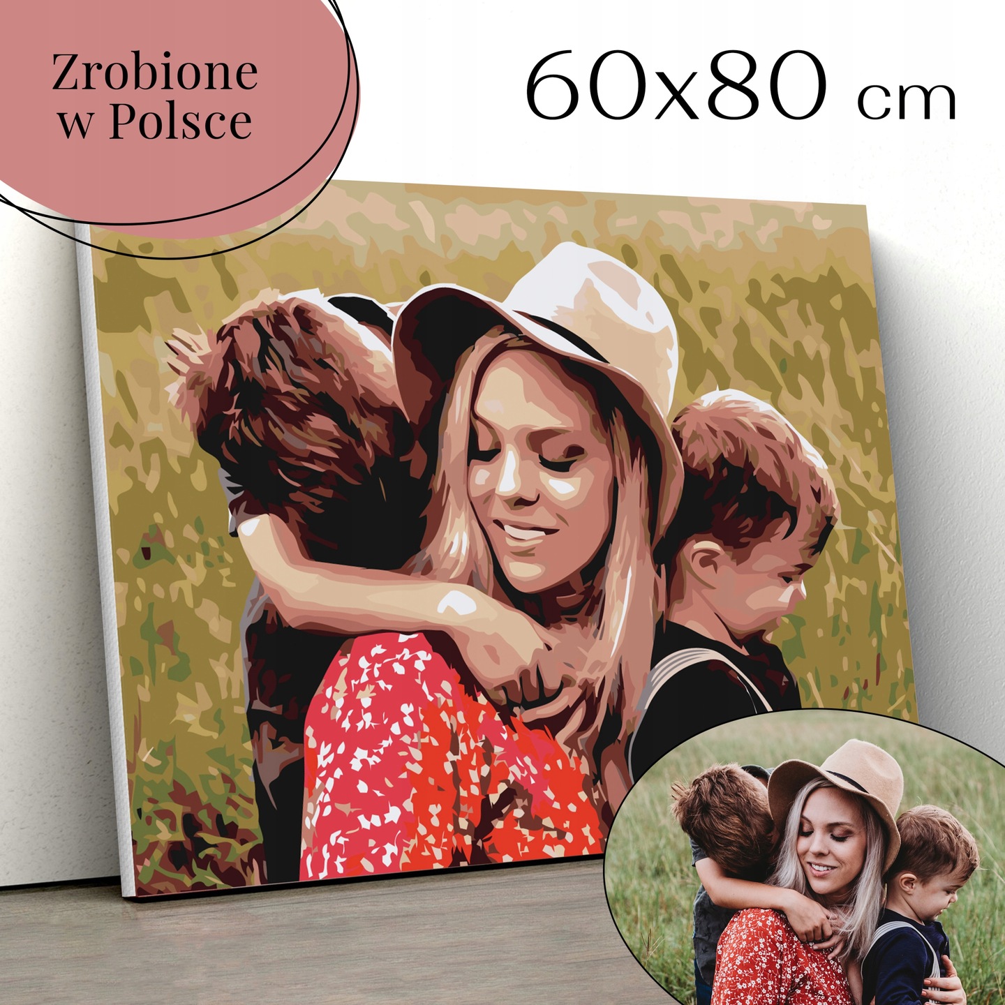 malování podle čísel Vlastní fotografie Sada 60x80