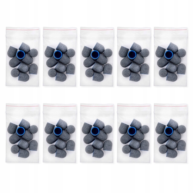 Karkulky Brusné návleky na pedikúru 10 mm gradace #120 sada 10 x 10 ks