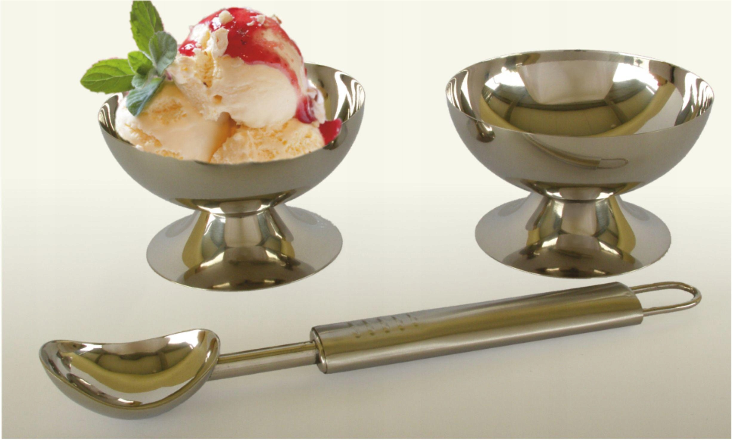 

Zestaw do lodów pucharki łyżka gałka do lodów!