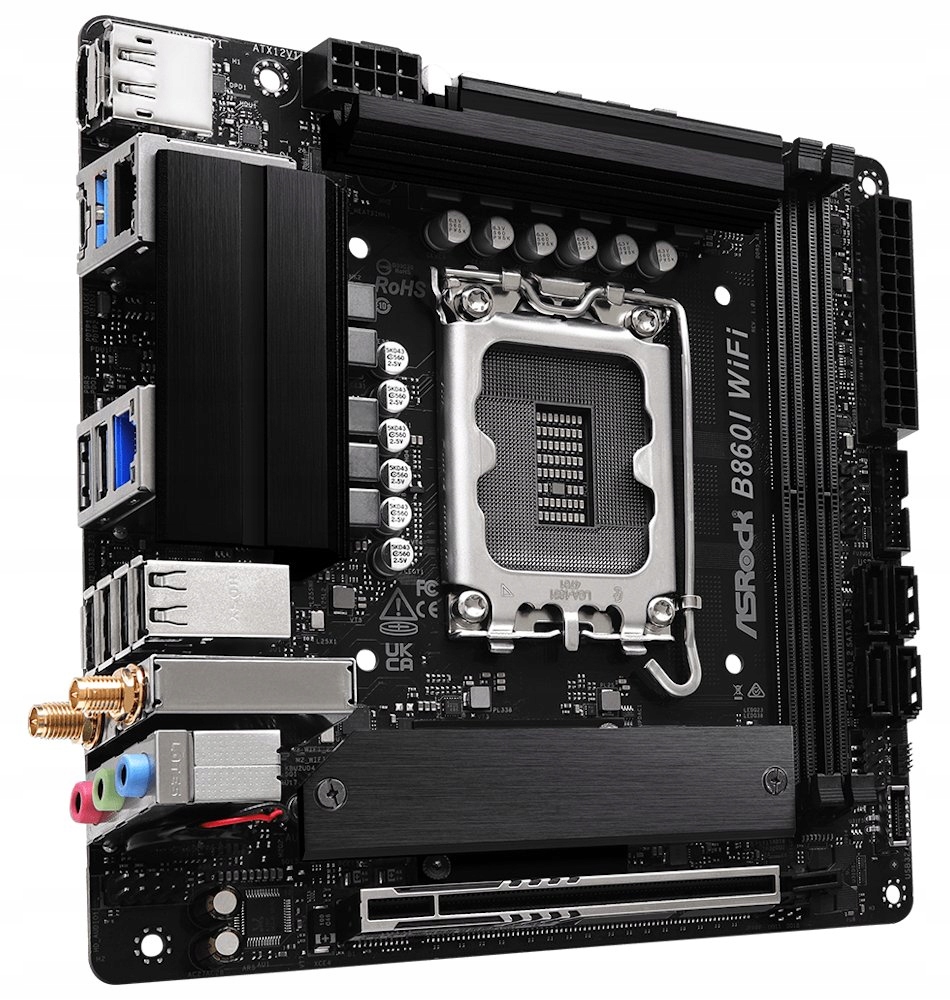 ASRock B860I WiFi/ Intel B860 LGA1851 2x DDR5 2x M.2 Hdmi Dp U