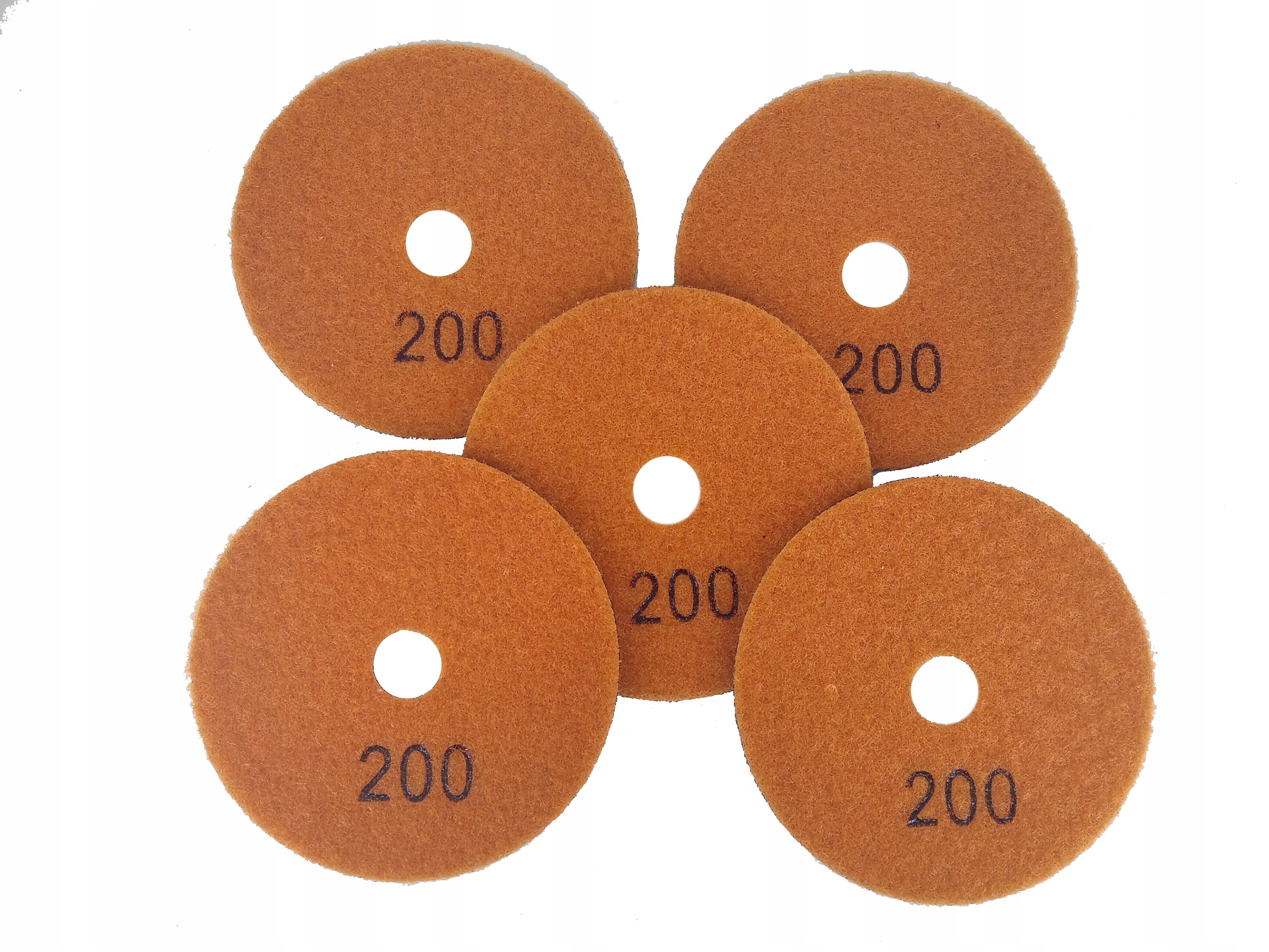 Липучки для полірування плитки, керамограніта #200 5 штук код виробника 5X#200псһо