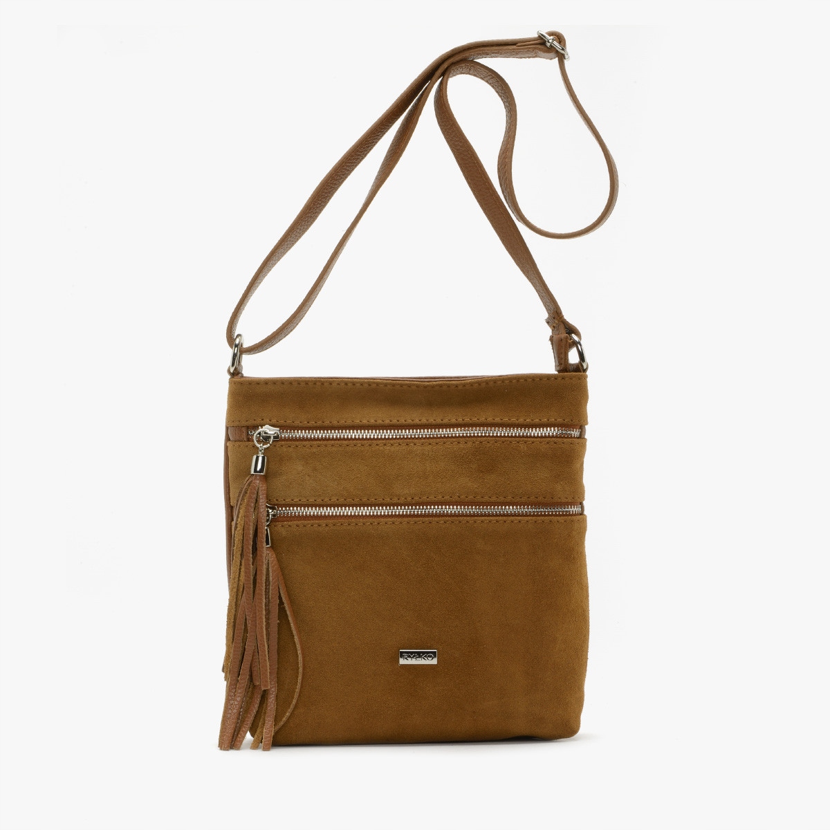 

Ryłko brązowa skórzana torebka damska