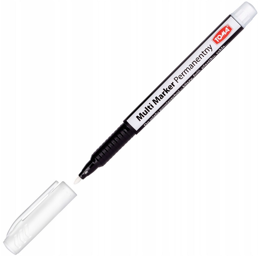 

Multi Marker Permanentny Biały Toma 1mm Szkło CD..