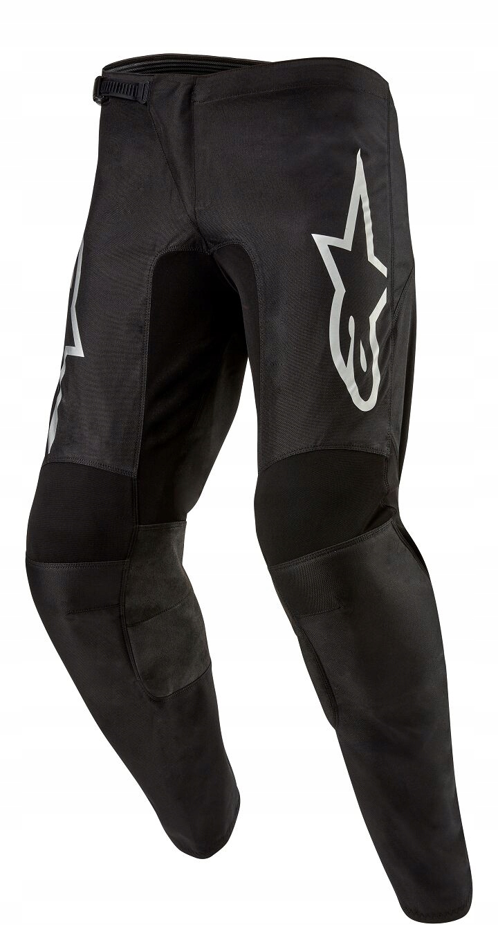 Motokrosové Nohavice Alpinestars Fluid Graph Čierno/strieborné, Veľkosť 34