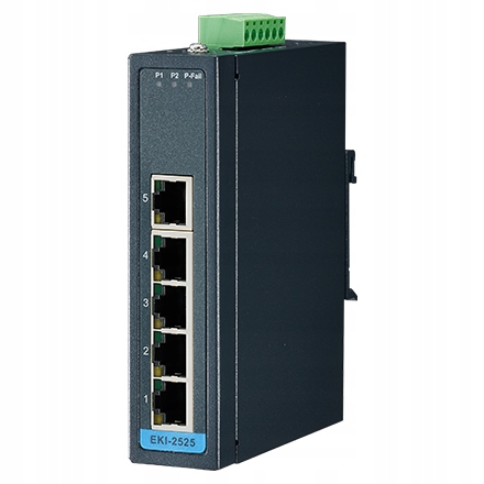 Switch przemysłowy EKI-2525-BE Advantech 5 portów Ethernet 10/100Mbps