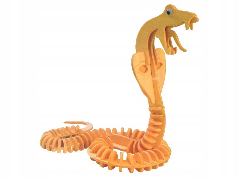 

Wąż składanka drewniana puzzle 3D M006
