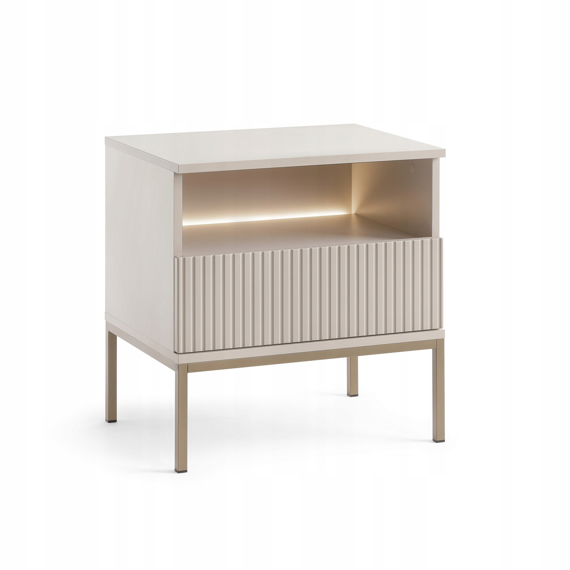 Noční Stolek Sentiero Led Šuplík Noční stolek do ložnice Kašmír