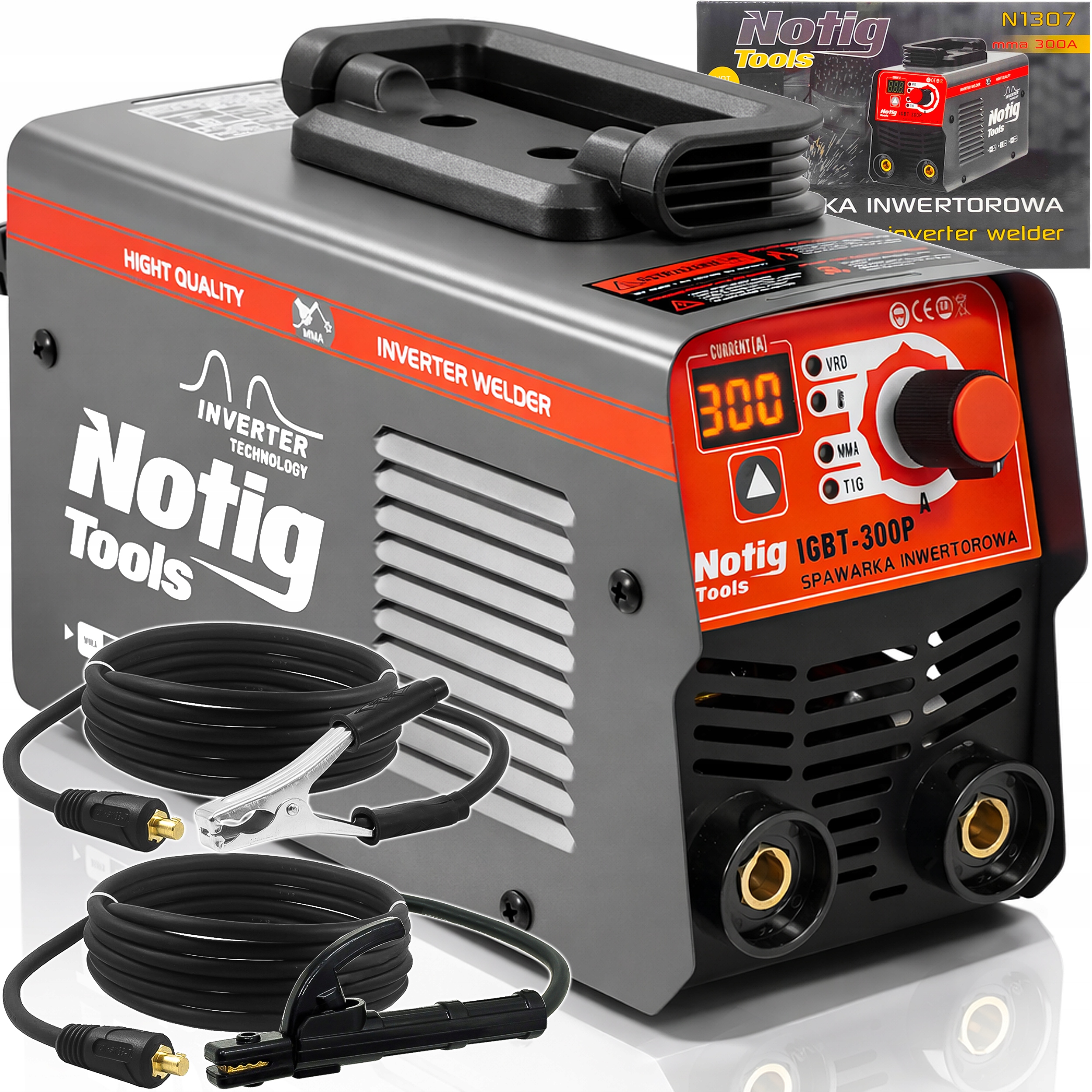 Spawarka Inwertorowa Inwerterowa 300A Mma Tig Lift Vrd 20–300A 230V Mocna