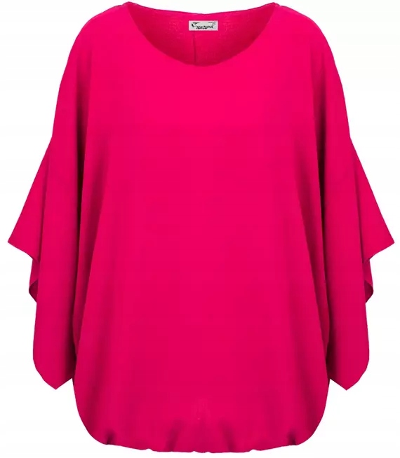 

Zwiewna bluzka rękawy motyl rozcięcia 48/50/52