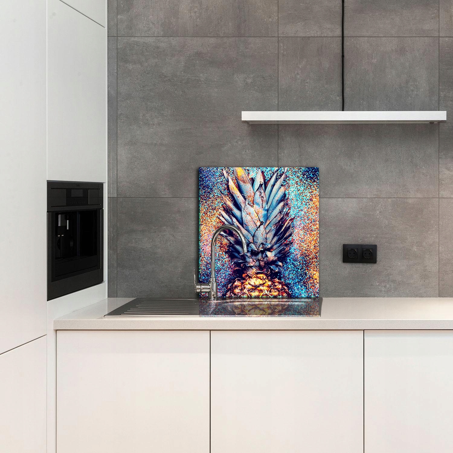 7w1 SZKLANA PŁYTA OCHRONNA PANEL KLEJ 60x65 OWOC Szerokość produktu 60 cm