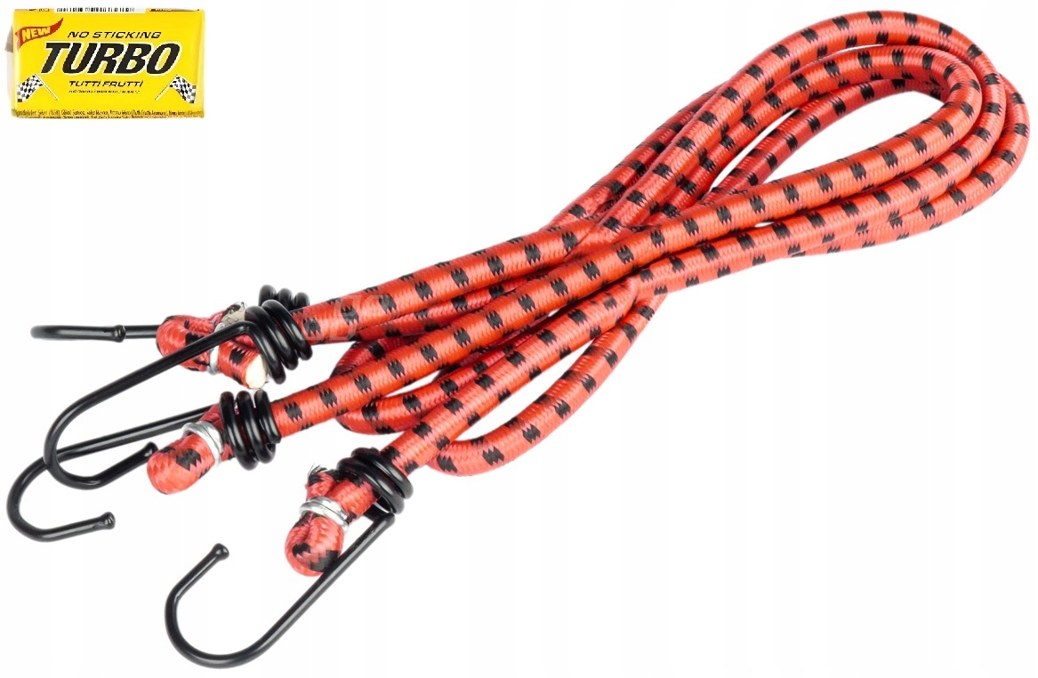 Linki Elastyczne Z Haczykami 7MM X 100CM 2 Sztuki Linka Do Mocowania Bagażu