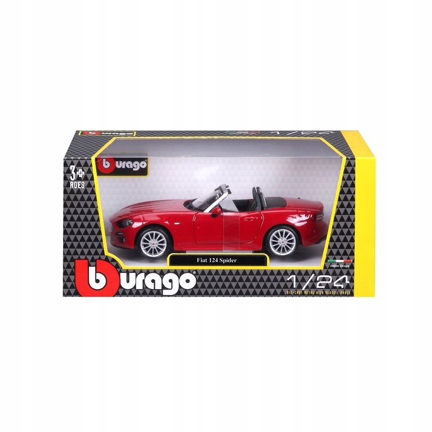 Fiat 124 Spider 1:24 model Bburago 18-21083 Bohater Inny