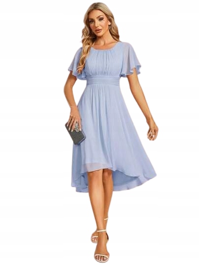 Shein Dámské Modré Šaty S Rozevřeným Spodním Dílem 40 1KA