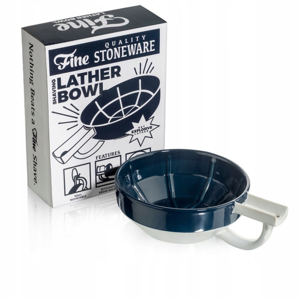 Miska na holení Fine Lather modrobílá