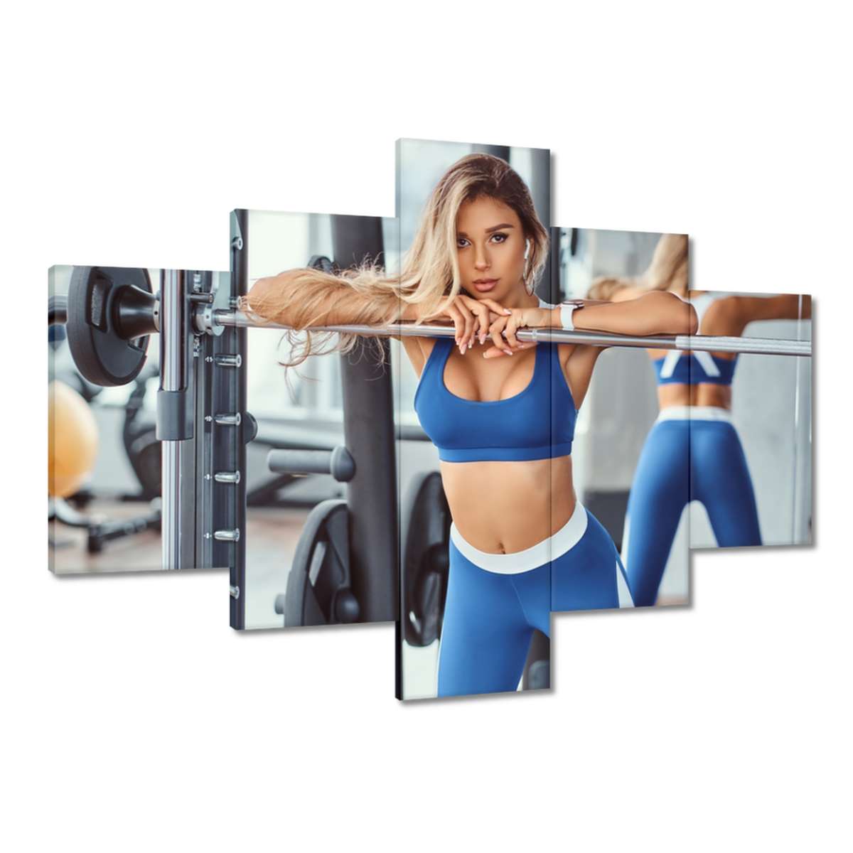 Obrazy 100x70 Chvíle přestávky v posilovně