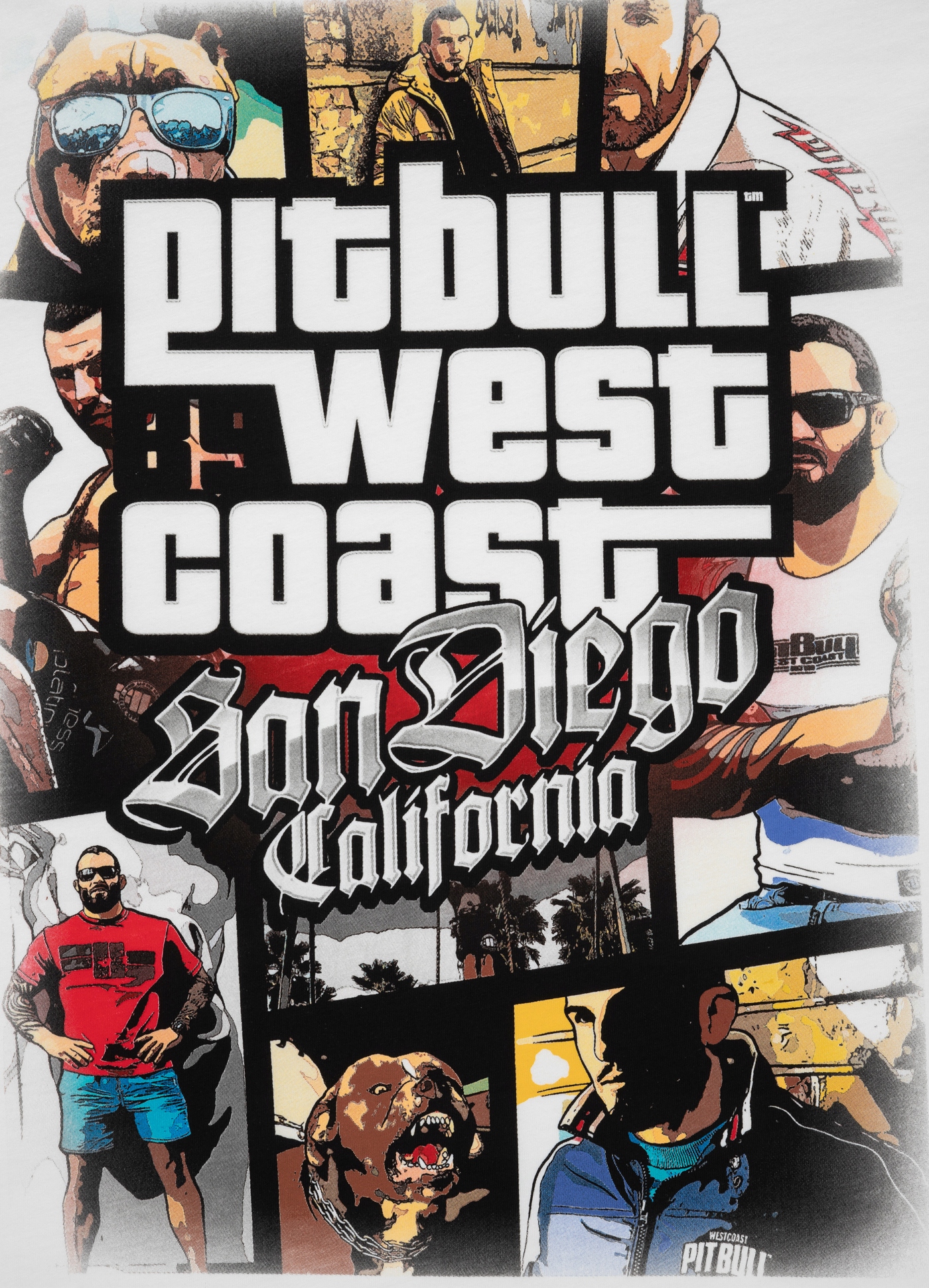 Koszulka męska PITBULL WEST COAST MOST WANTED XL Rozmiar XL