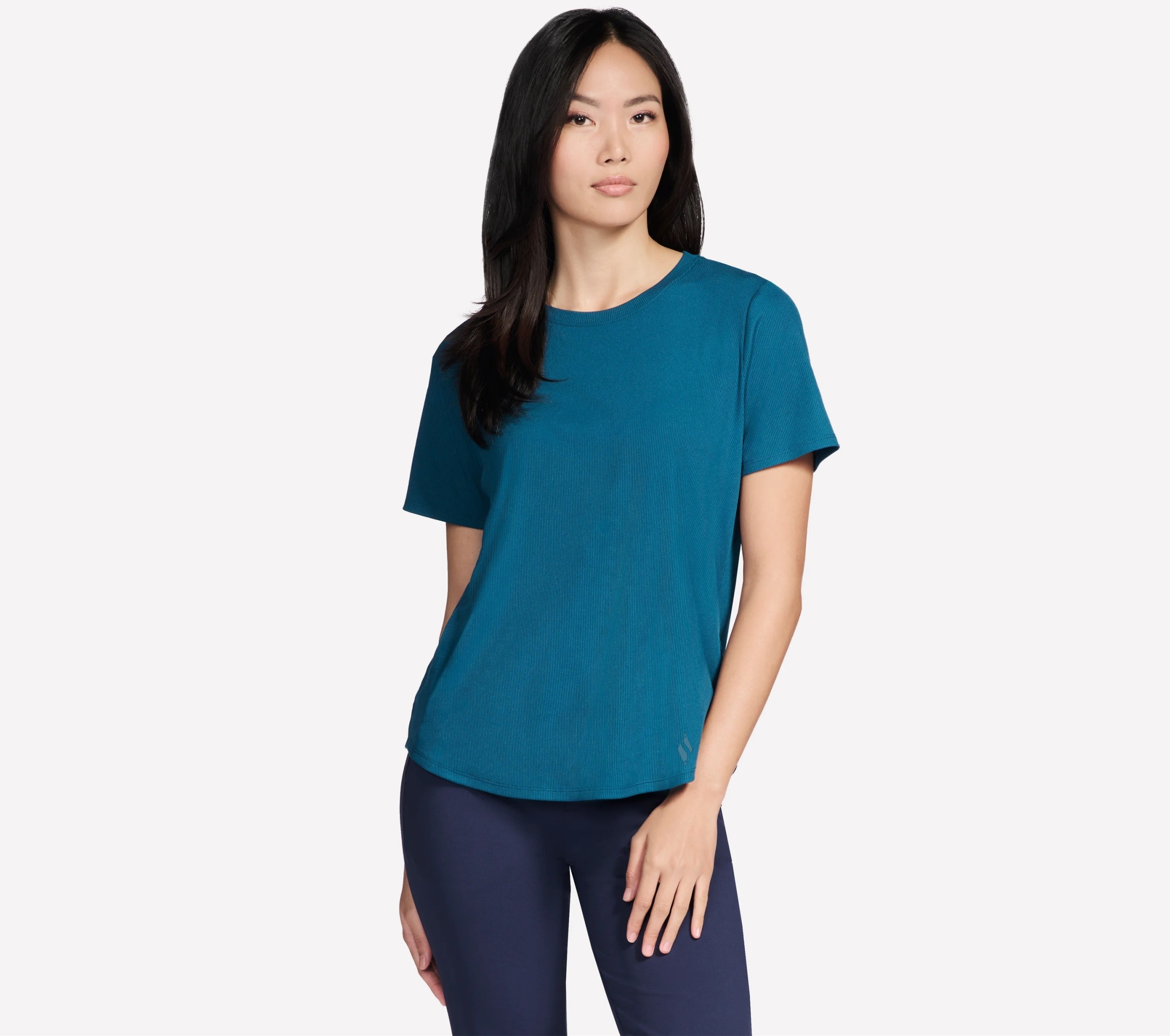 Tričko Skechers Go Walk Luxe Rib Tee námořní TP163 Sttl