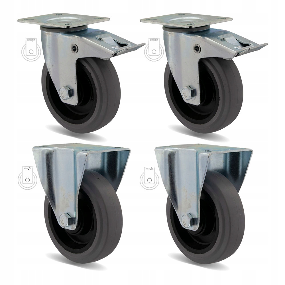 

Koło fi 125 wózek regał komplet 4szt 23POGUS125K1