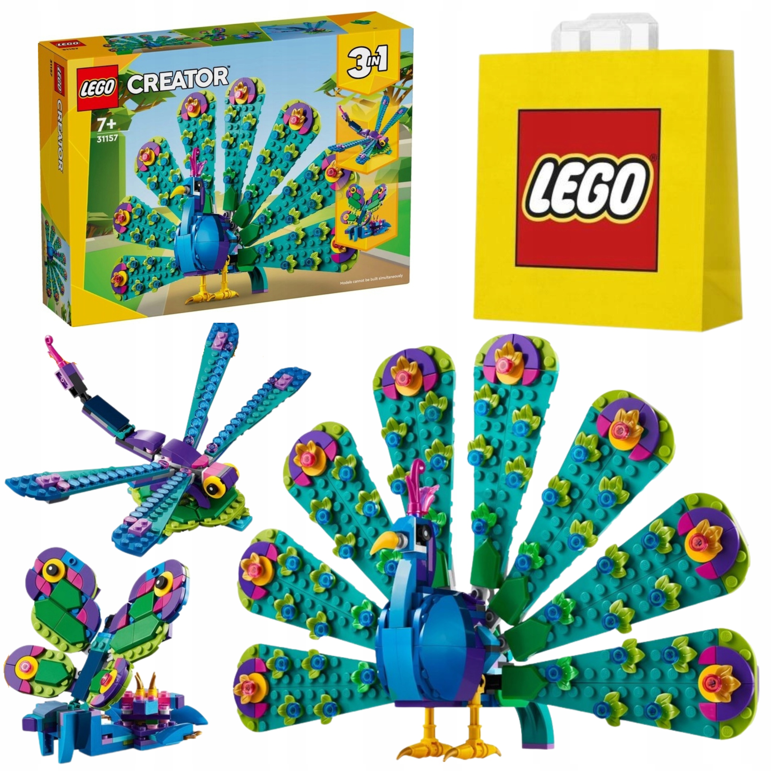 Lego Creator 31157 7+ 3v1 Exotický Paw/Vážka/Motýl taška Novinka