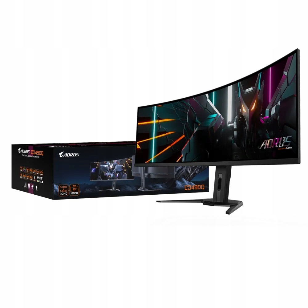 Gigabyte LCD 49" Gaming monitor Aorus CO49DQ, Oled, 5120x1440 Dqhd 32…