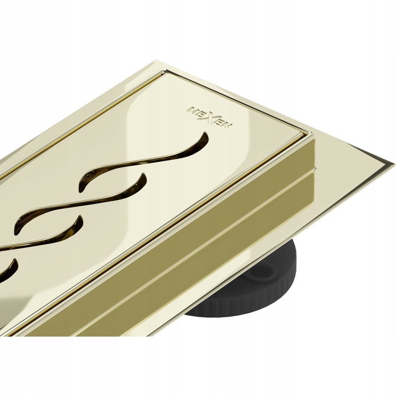 Mexen Flat 360° M18 odtokový žľab otočný 60 cm, Zlatá