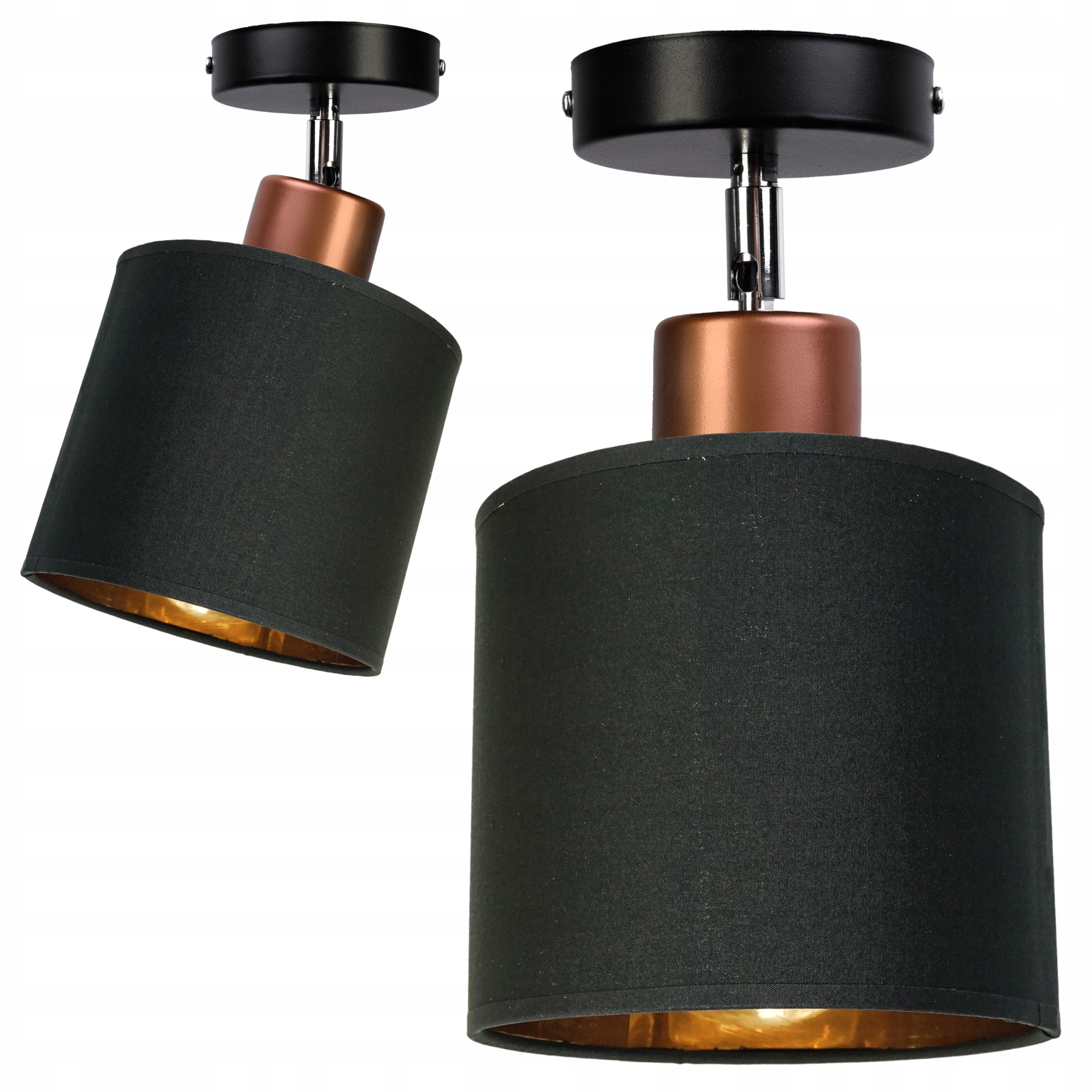 

Żyrandol lampa sufitowa wisząca Led Abażur Złoty