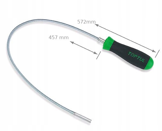 CHWYTAK MAGNETYCZNY GIĘTKI L572mm TOPTUL JJAD0518 Marka Toptul