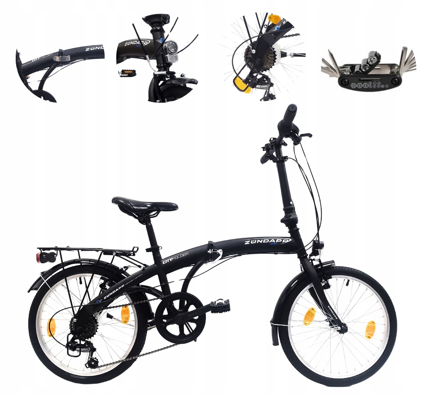 Skládací kolo 20 Shimano Skládací nosič zavazadel pro muže Dámský městský zvonek