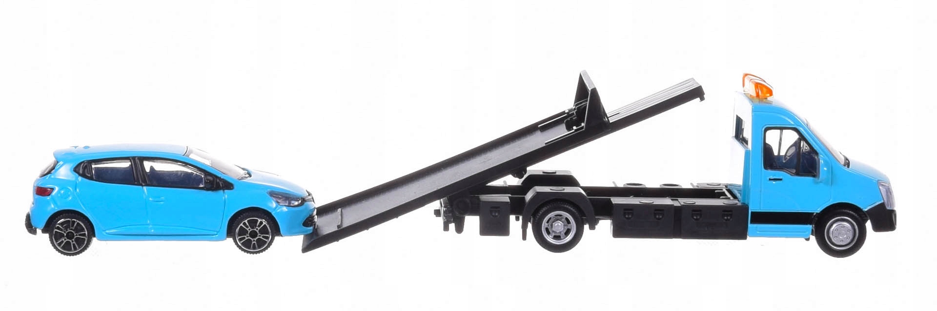 BURAGO FLATBED TRANSPORT RENAULT CLIO MODEL METAL Waga produktu z opakowaniem jednostkowym 0.236 kg