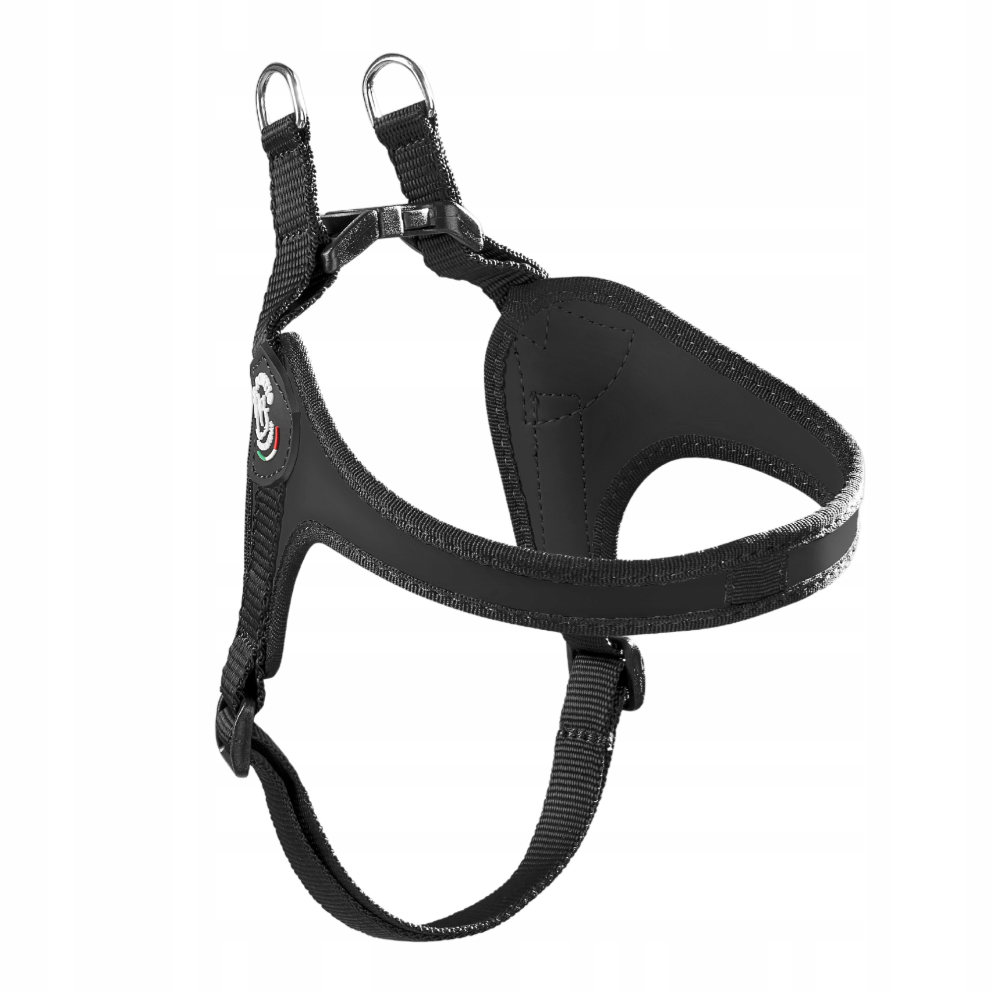 Levně Tre Ponti Ramenní popruhy pod břichem 3 černé matné