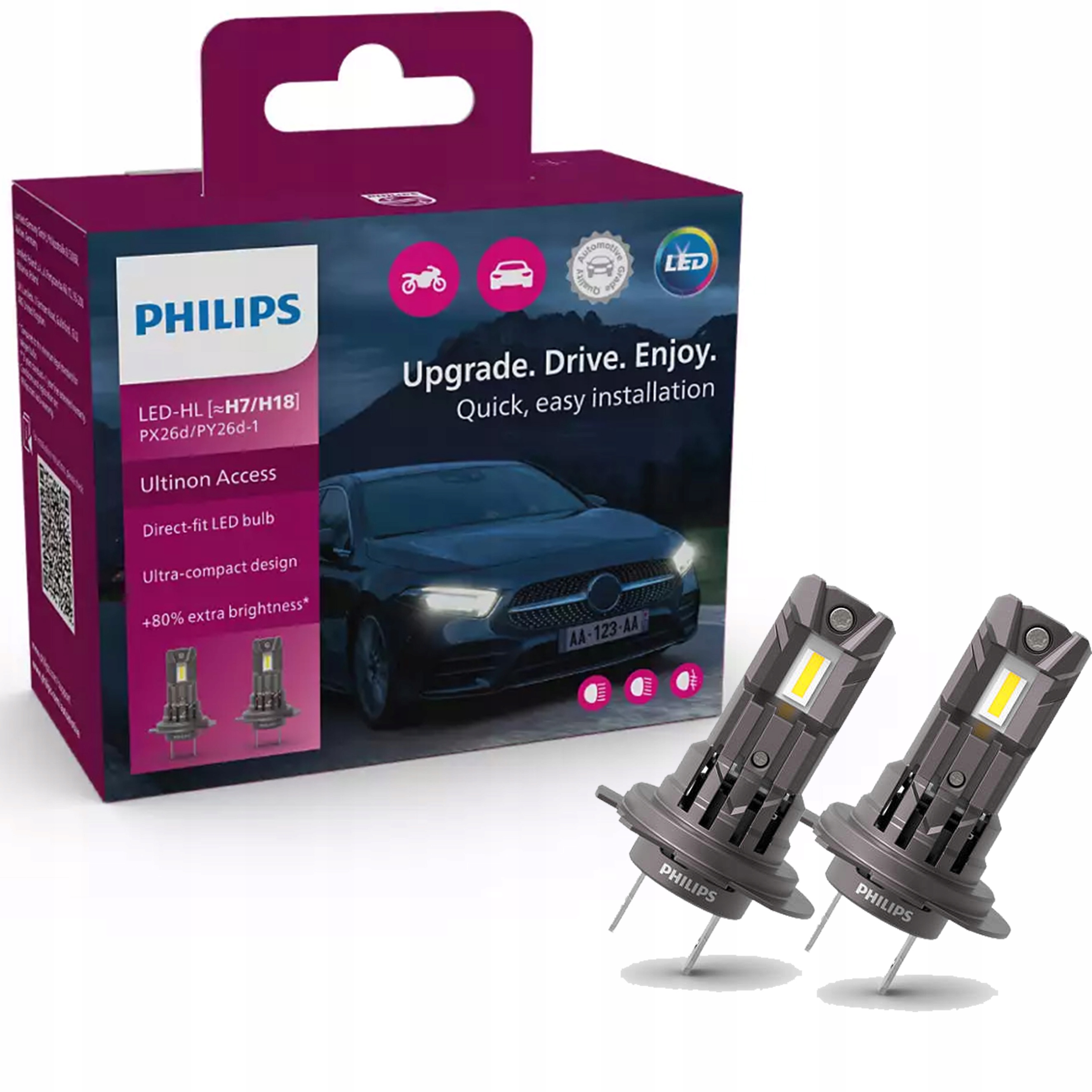 Philips Led žiarovka Ultinon Access UA2500 H7/H18 12V
