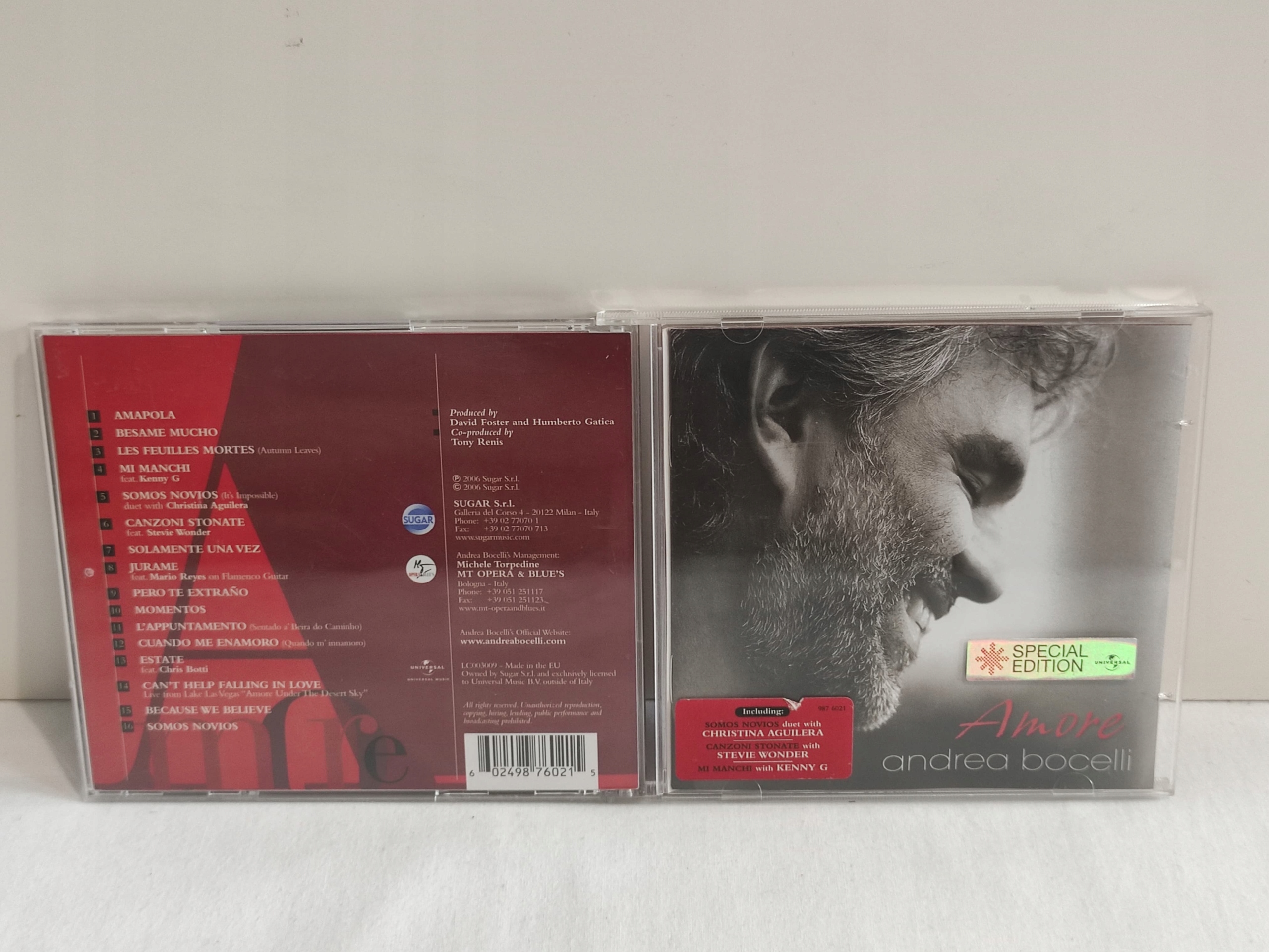 Andrea Bocelli Amore CD Gatunek pop