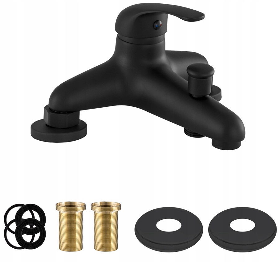 Klasická Čierna Vaňová Batéria Do Kúpeľne, 2-OTVOROVÁ, Alfa