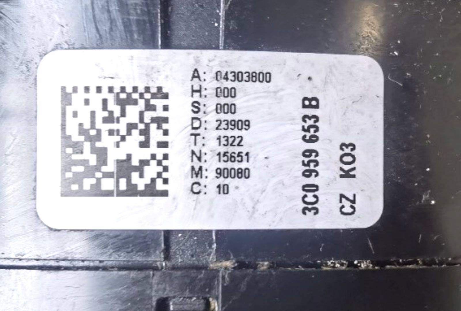 DEVIO LUCI TERGICRISTALLO TERGI Volkswagen Passat B6 2009 3C5953513AF