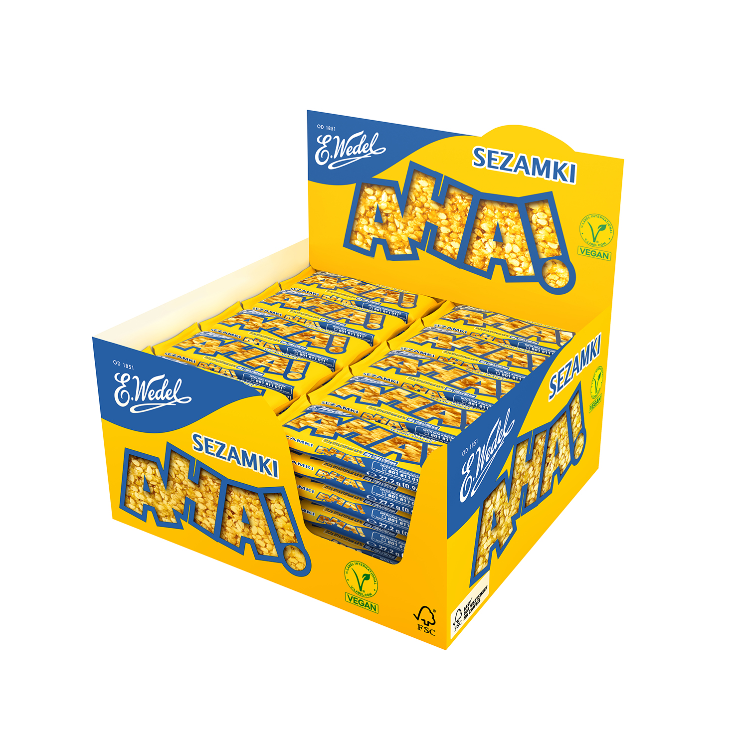 Zestaw 40 x Sezamki Aha! 27,2 g E.Wedel