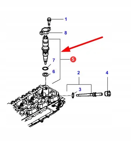 LA504128307 Wtryskiwacz Producent części AGCO
