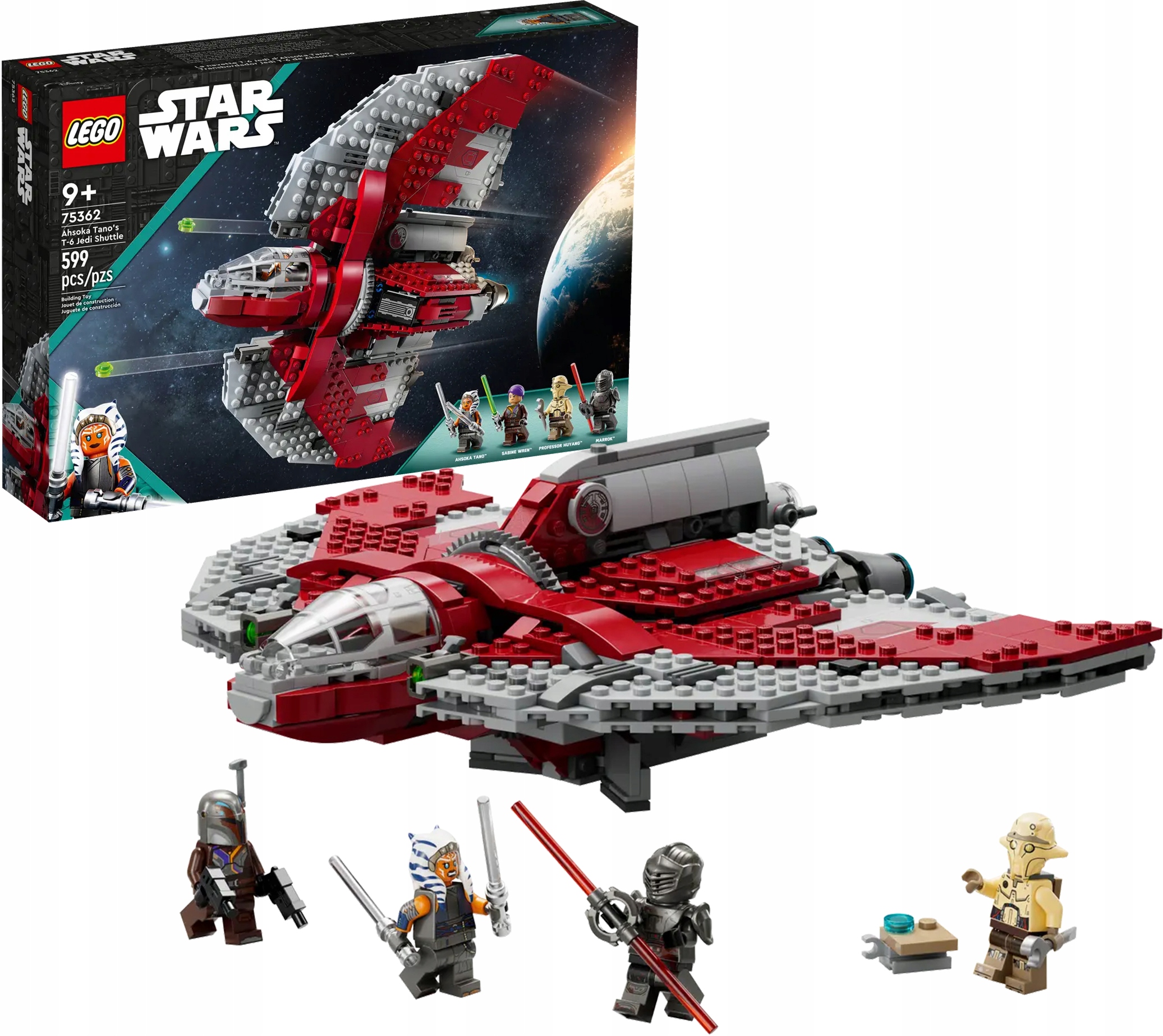 Lego Star Wars Vesmírný raketoplán Jedi T-6 Ahsoki Tano 75362