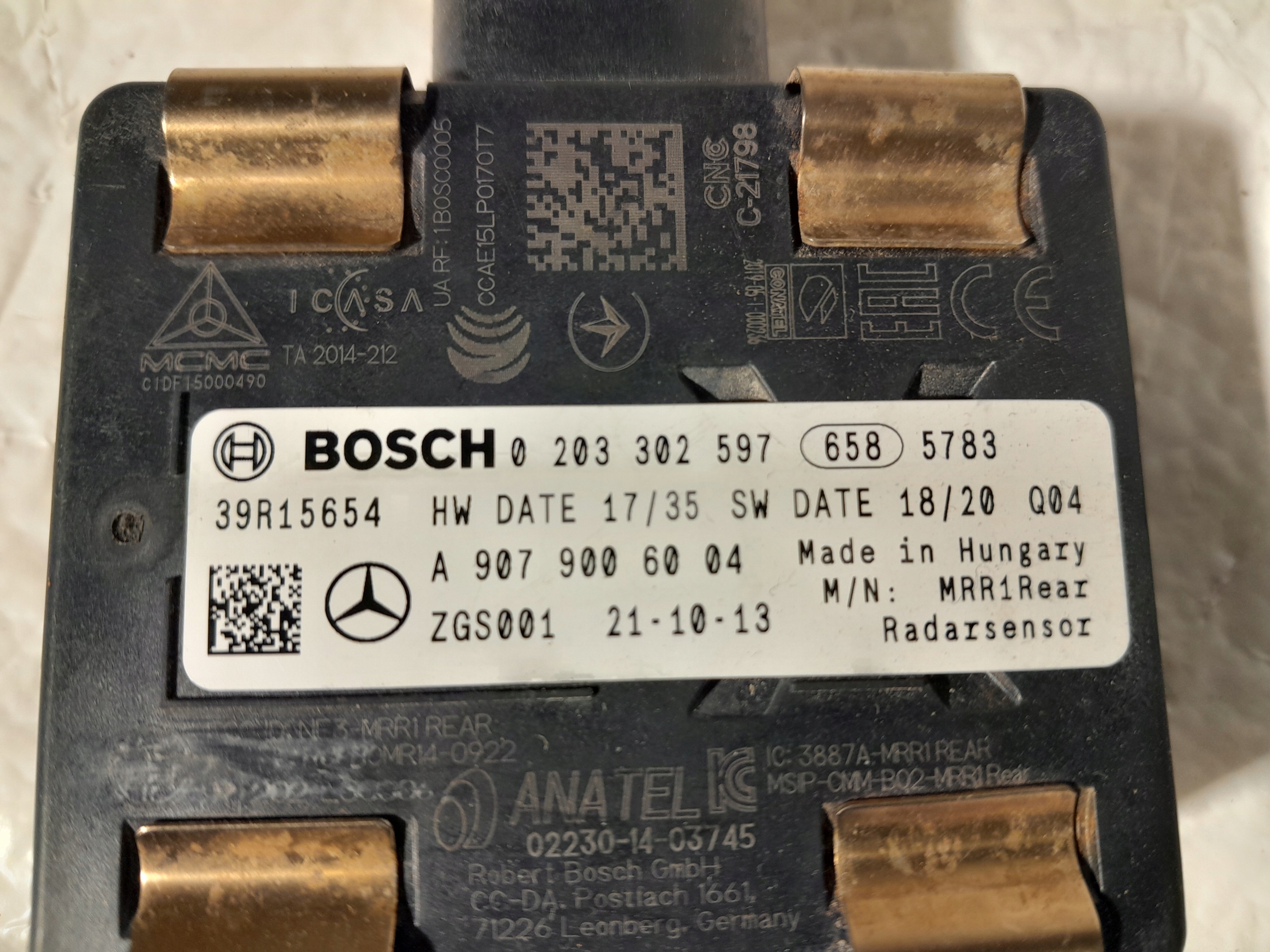 MERCEDES SPRINTER W907 RADAR DISTRONIC A9079006004