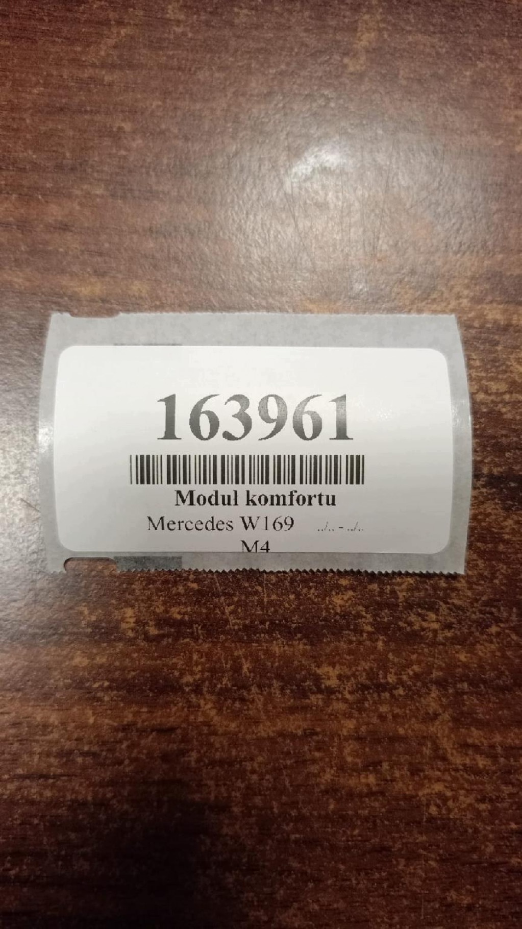 MERCEDES W169 Unité commande confort A1695453432